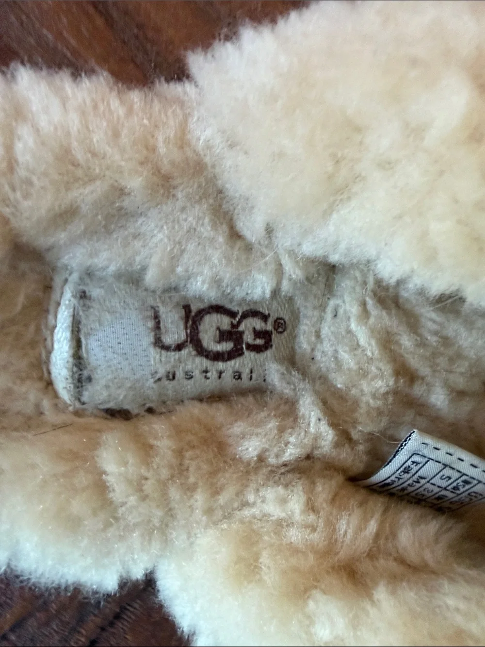 UGG Kids Chestnut & Cream Suede Shearling Clogs